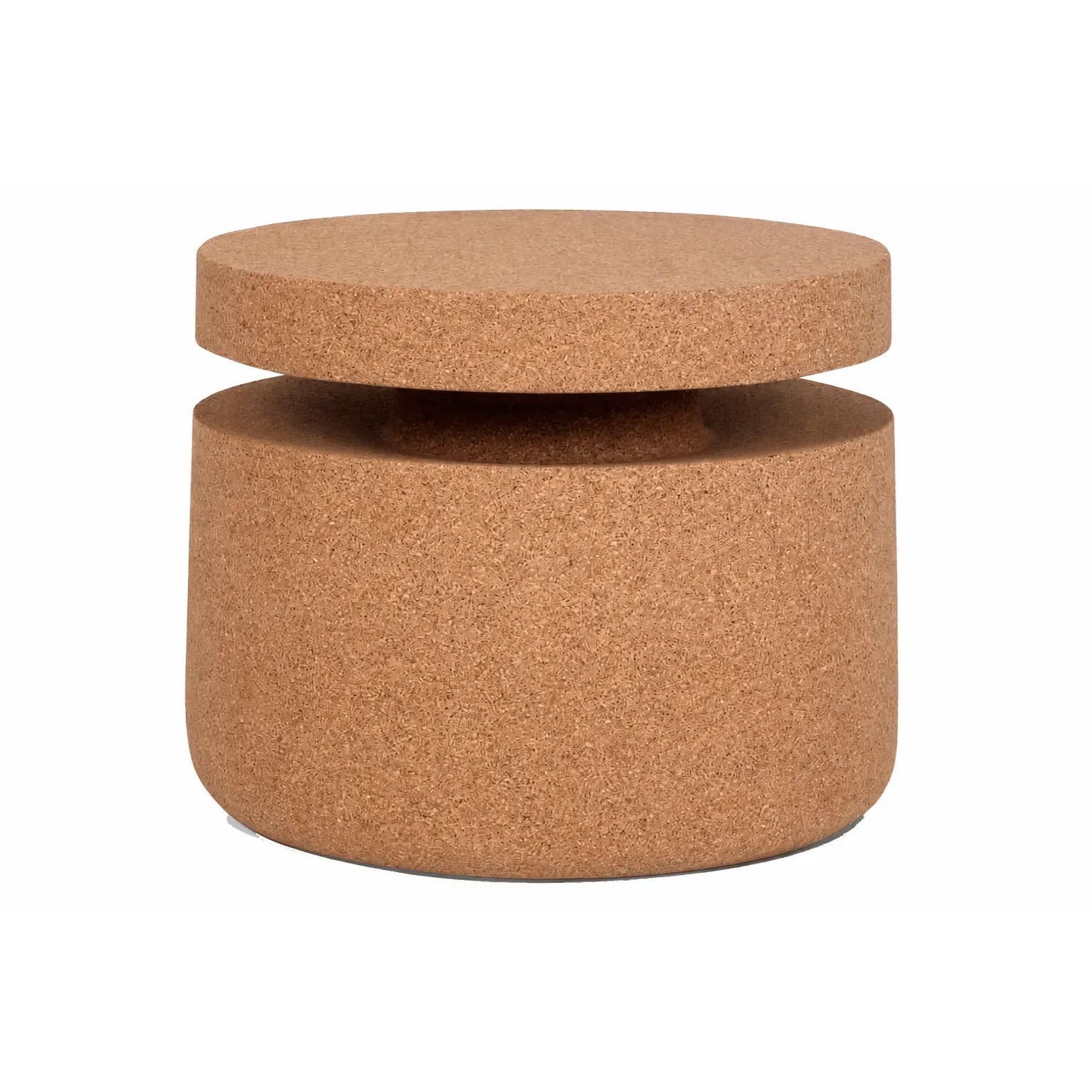 Sculptural Cork Side Table Series, Organic Geometric Accent Tables
