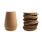 Sculptural Cork Side Table Series, Organic Geometric Accent Tables