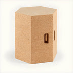 Sculptural Cork Side Table Series, Organic Geometric Accent Tables