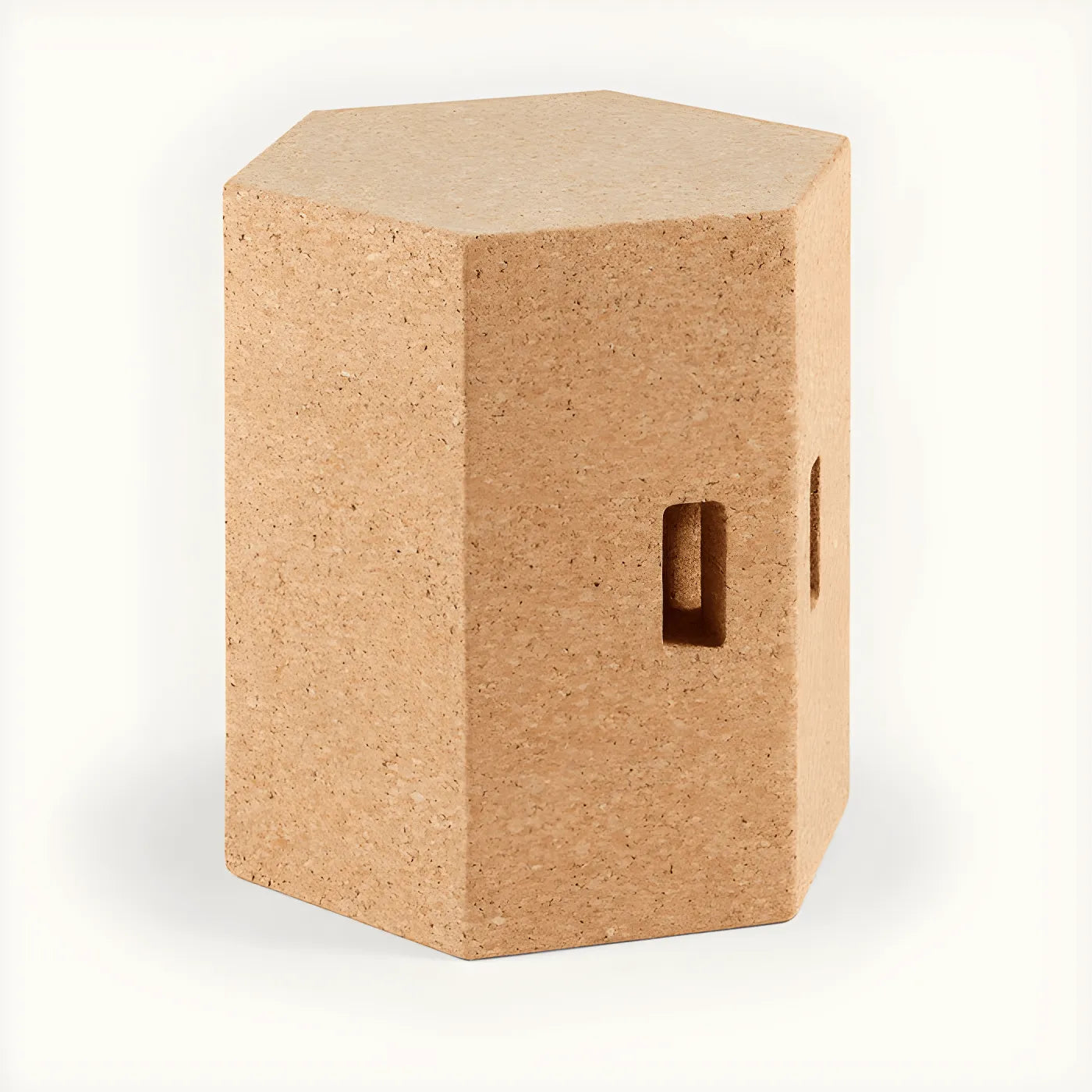 Sculptural Cork Side Table Series, Organic Geometric Accent Tables
