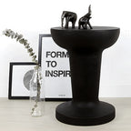 Sculptural Cork Stool and Cork Side Table for Artistic Minimalist Spaces