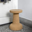 Sculptural Cork Stool and Cork Side Table for Artistic Minimalist Spaces