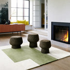 Sculptural Cork Stool and Cork Side Table Series in Wabi-Sabi Brown