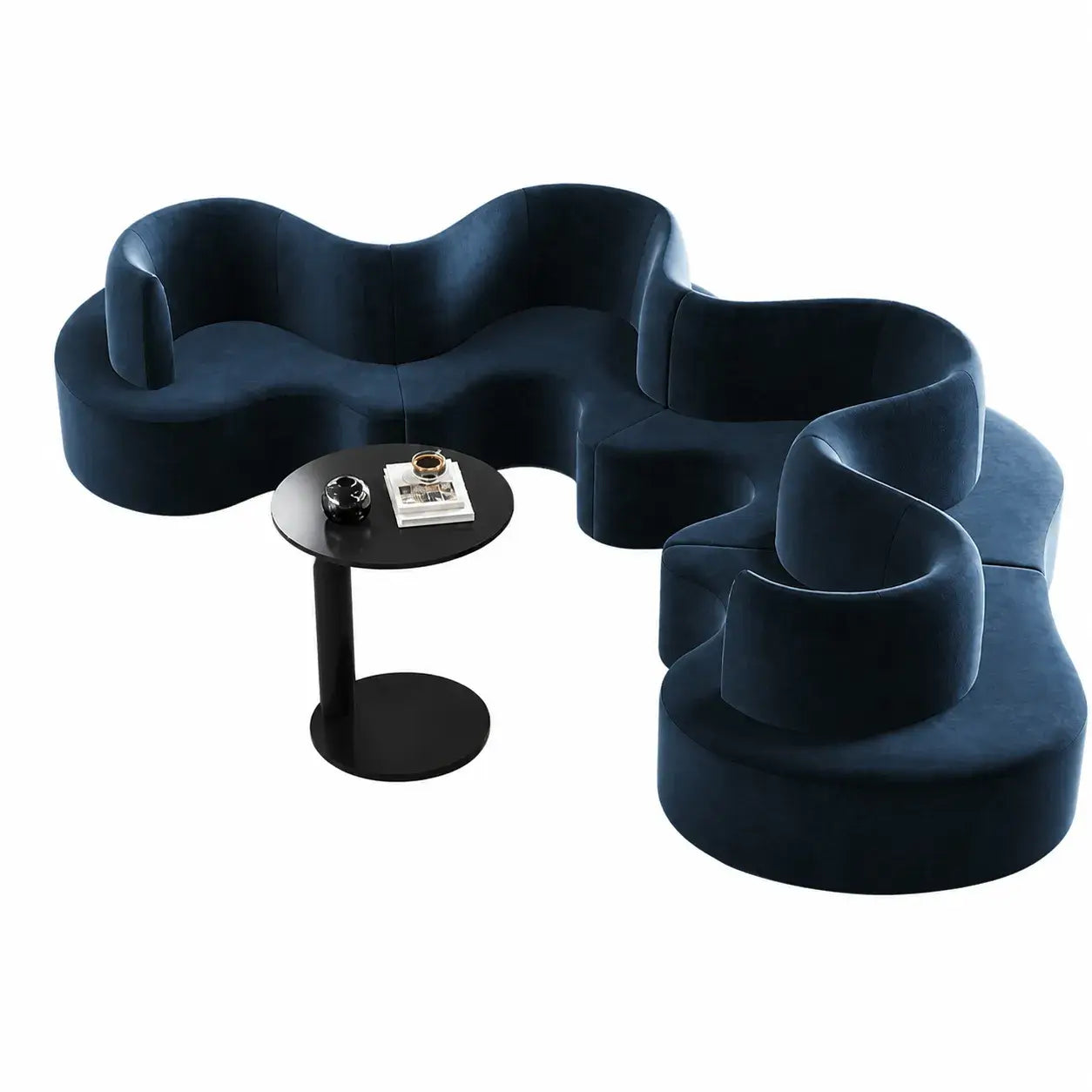 Sculptural Curved Modular Sofa for Lounge Reception and Office Collaboration