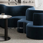 Sculptural Curved Modular Sofa for Lounge Reception and Office Collaboration