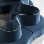 Sculptural Curved Modular Sofa for Lounge Reception and Office Collaboration