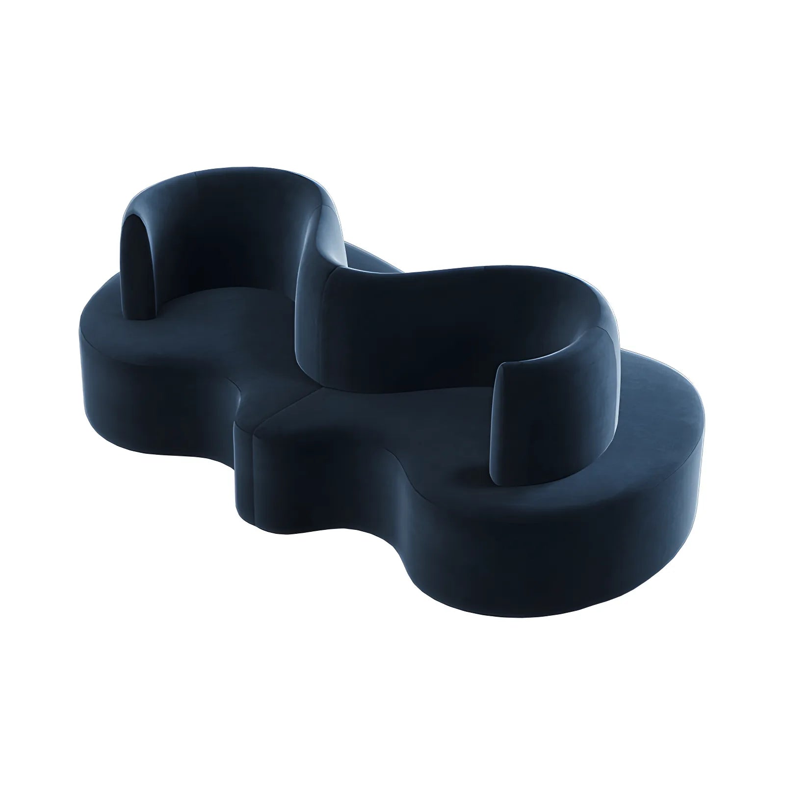 Sculptural Curved Modular Sofa for Lounge Reception and Office Collaboration