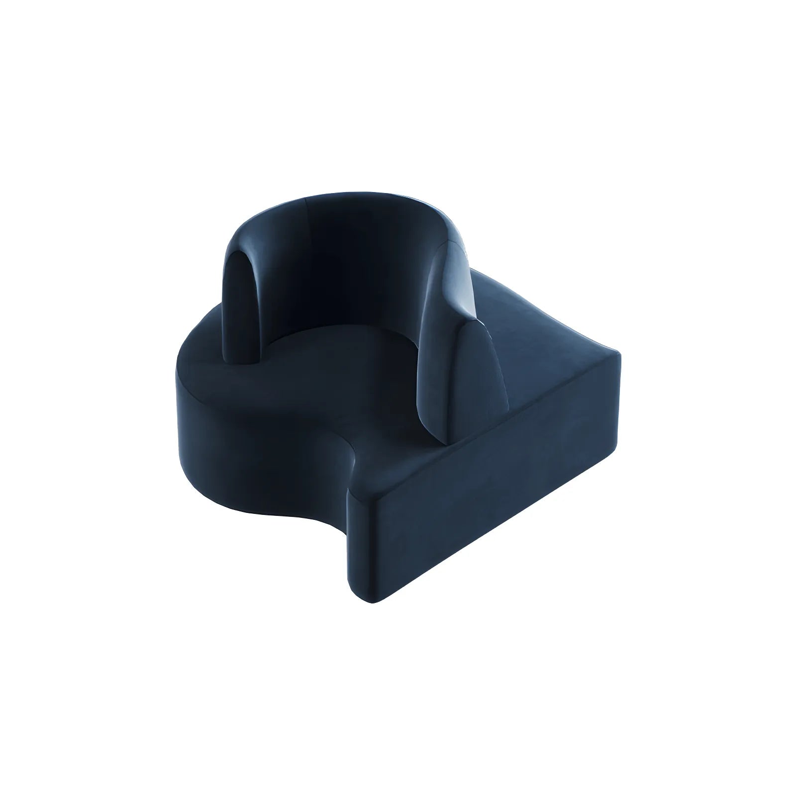 Sculptural Curved Modular Sofa for Lounge Reception and Office Collaboration