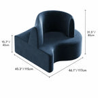 Sculptural Curved Modular Sofa for Lounge Reception and Office Collaboration Dimensions