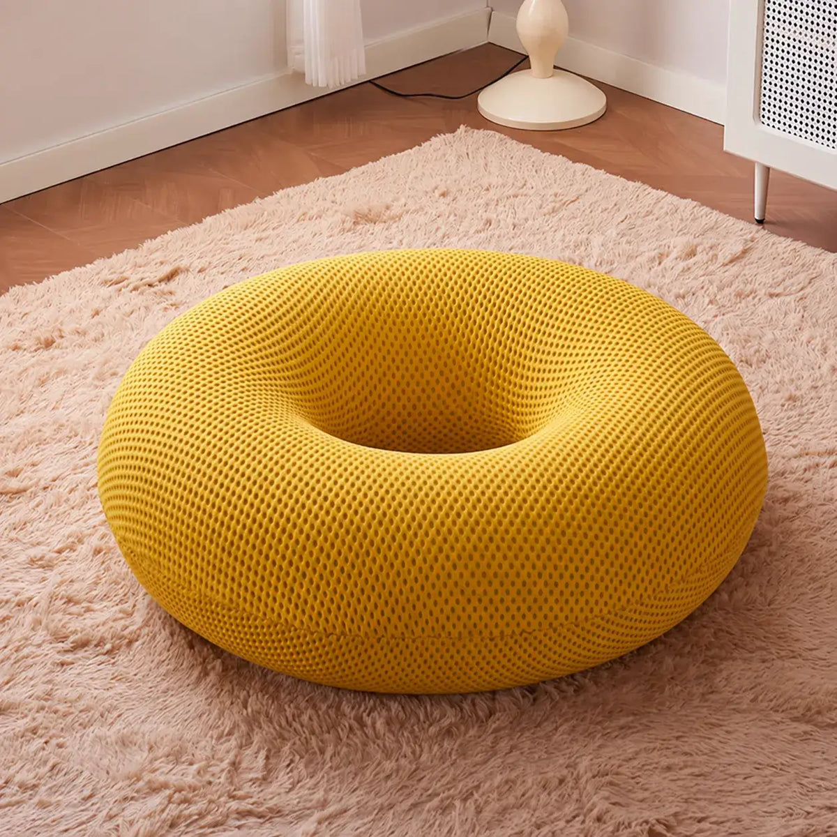 Sculptural Donut Accent Chair With Embrace Curves