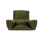 Sculptural Floor Meditation Chair With Ergonomic Wraparound Back
