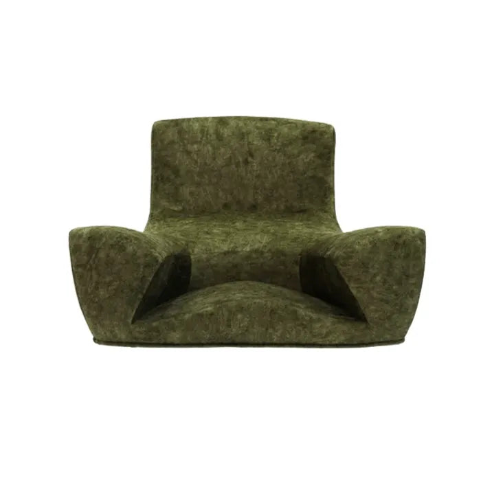 Sculptural Floor Meditation Chair With Ergonomic Wraparound Back