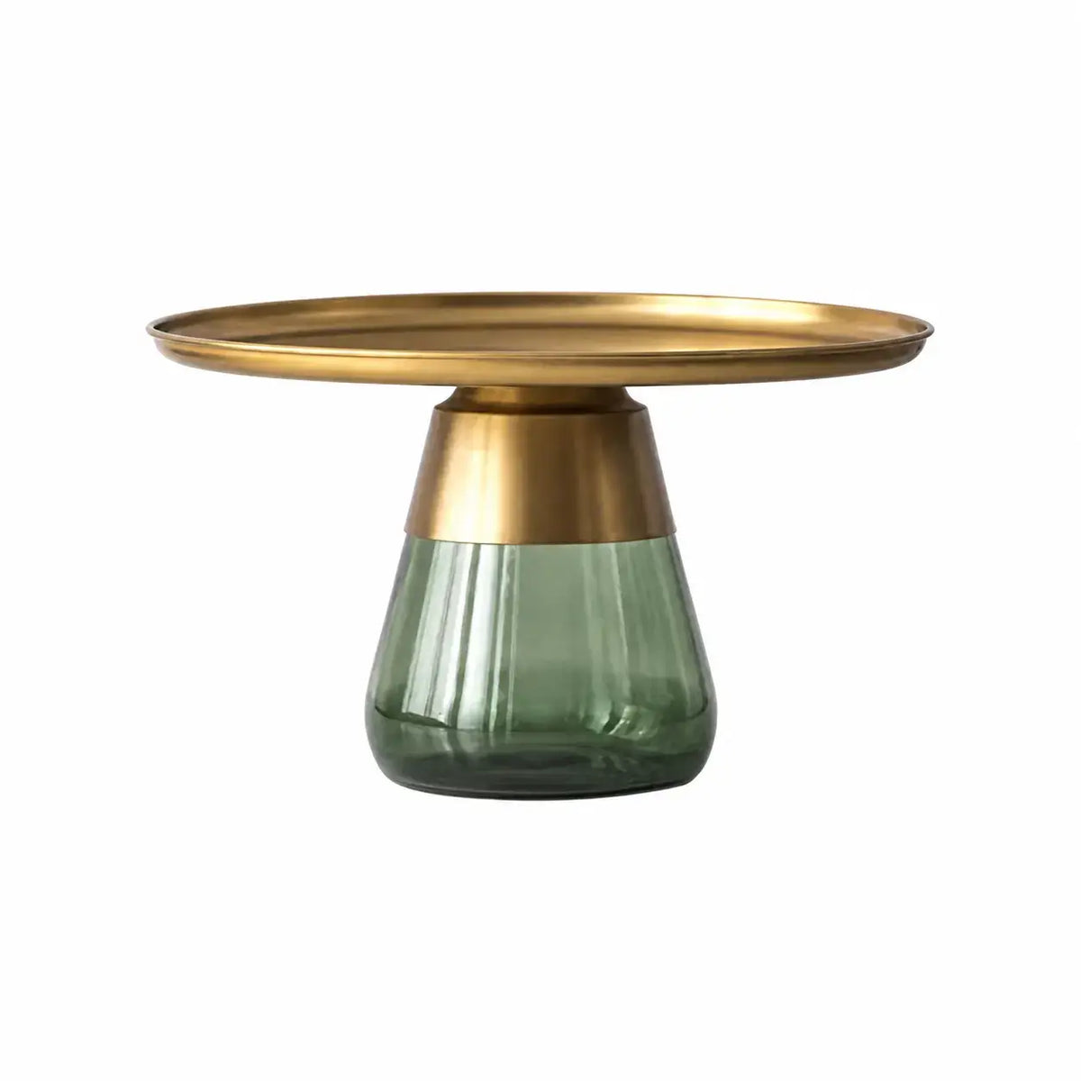 Sculptural Glass Accent Table Series with Hourglass Base for Layered Living Spaces