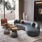 Sculptural Glass Accent Table Series with Hourglass Base for Layered Living Spaces