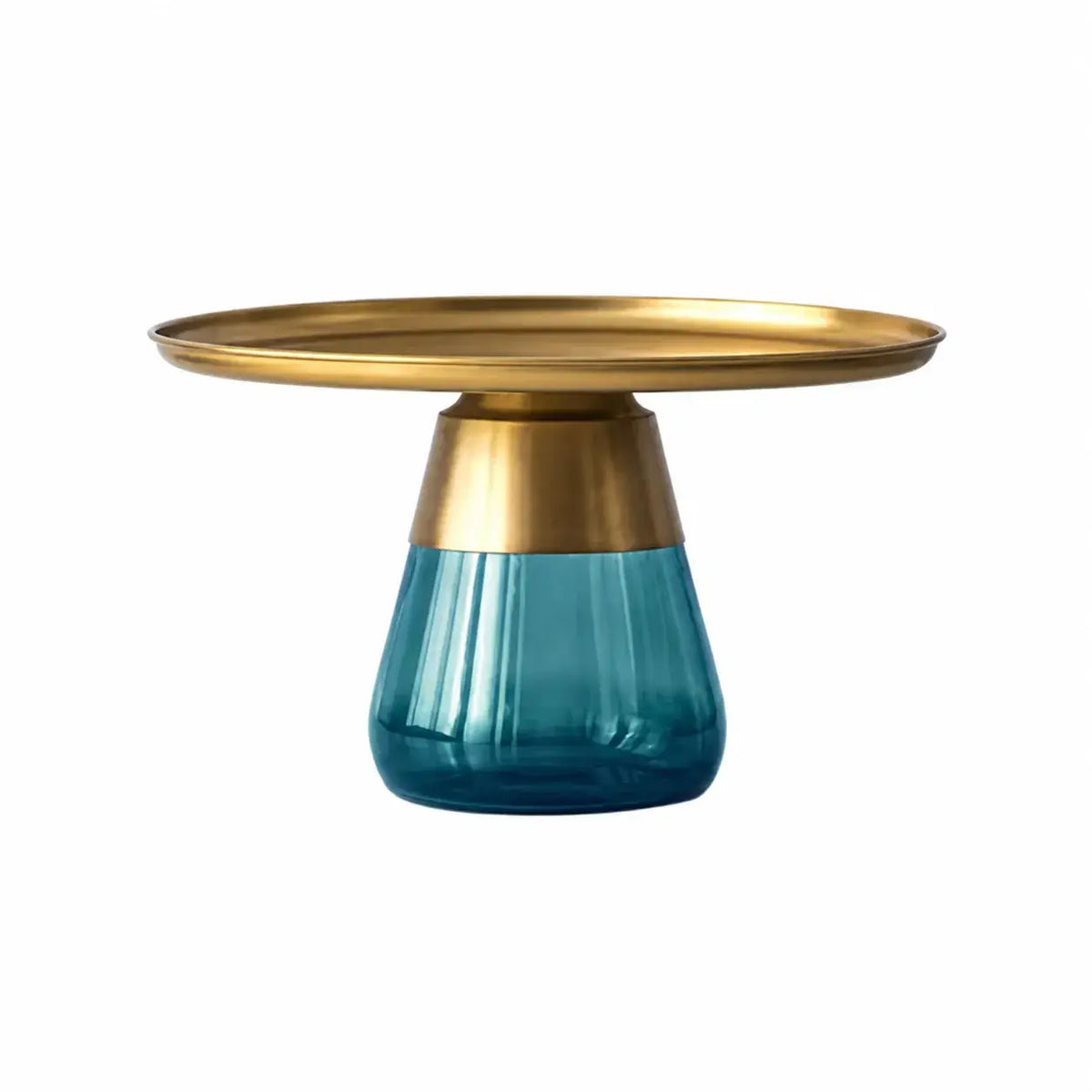 Sculptural Glass Accent Table Series with Hourglass Base for Layered Living Spaces