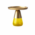 Sculptural Glass Accent Table Series with Hourglass Base for Layered Living Spaces
