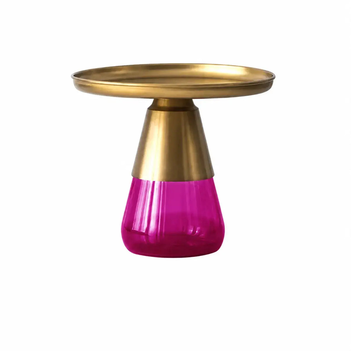 Sculptural Glass Accent Table Series with Hourglass Base for Layered Living Spaces
