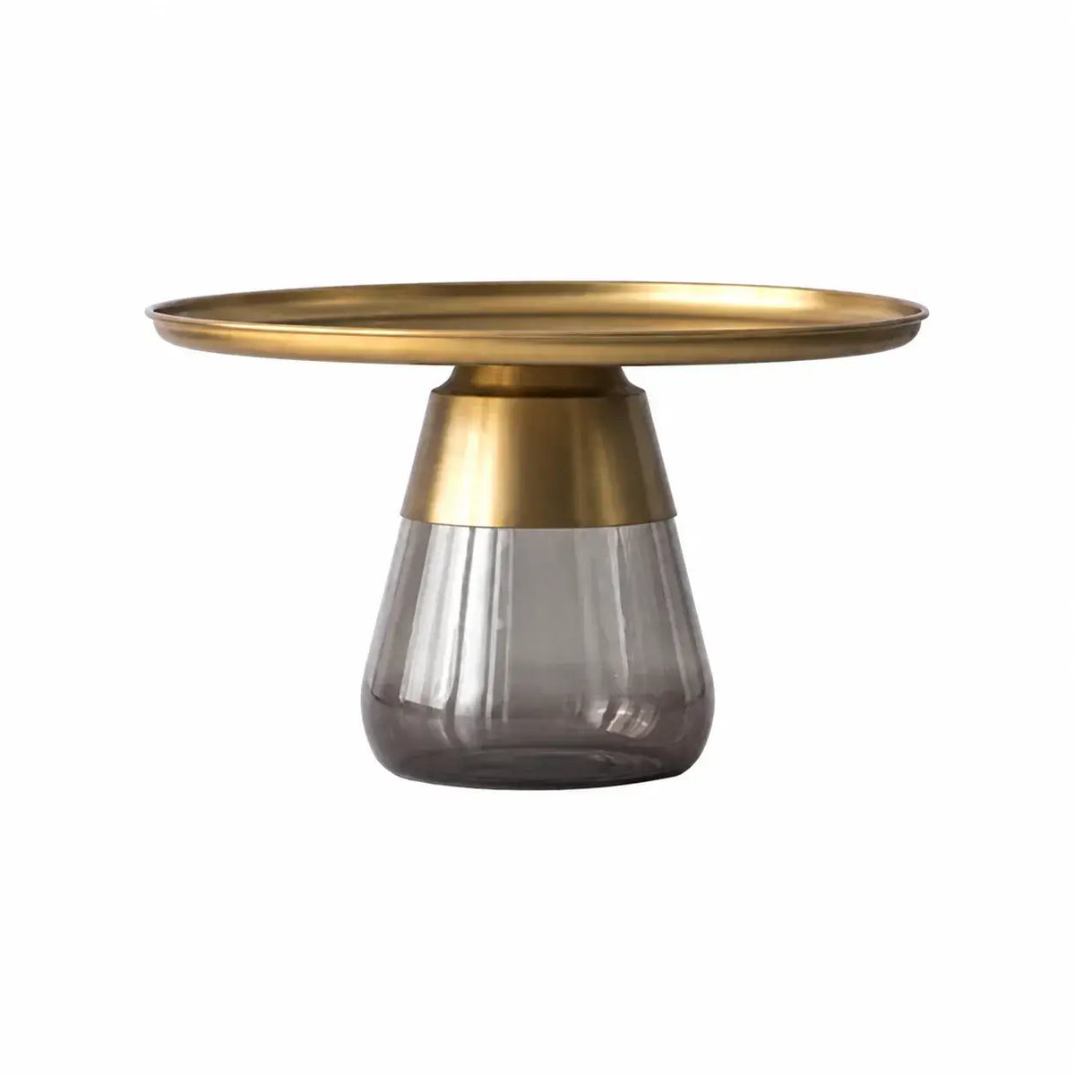 Sculptural Glass Accent Table Series with Hourglass Base for Layered Living Spaces