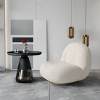 Sculptural Glass Accent Table Series with Hourglass Base for Layered Living Spaces