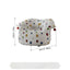 Sculptural Harlequin Polka Dot Accent Chair in Plush Tufted Barrel Form Dimensions