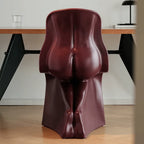 Sculptural Her Chair Dining Chair Series in Glossy Curved Silhouettes