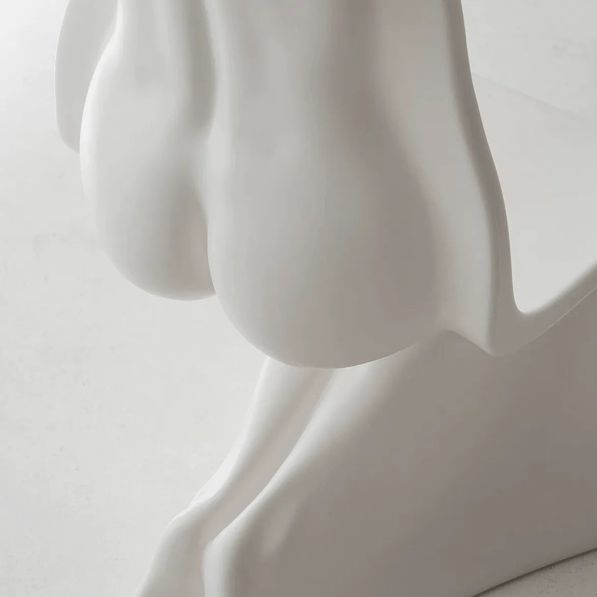 Sculptural Her Chair Dining Chair Series in Glossy Curved Silhouettes