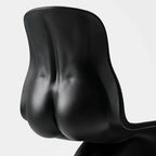 Sculptural Her Chair Dining Chair Series in Glossy Curved Silhouettes
