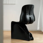 Sculptural Her Chair Dining Chair Series in Glossy Curved Silhouettes