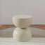 Sculptural Hourglass End and Side Table With Textured Matte Finish