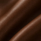 Sculptural Leather Accent Chair with Walnut Frame for Lounge Corners