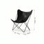 Sculptural Leather Butterfly Chair with Ergonomic Wingback Design Dimensions