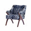Sculptural Leopard Wingback Chair Series with Exposed Wood Frame and Rich Textures