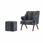 Sculptural Leopard Wingback Chair Series with Exposed Wood Frame and Rich Textures
