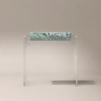 Sculptural Marble Acrylic Side Table Series for Refined Lounge Spaces