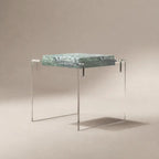 Sculptural Marble Acrylic Side Table Series for Refined Lounge Spaces Main Product Image