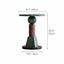 Sculptural Marble Side Table in Layered Gem Tones With Rounded Edge Dimensions