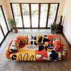 Sculptural Modular Graffiti Sofa With Rounded Silhouette for Open Living Spaces