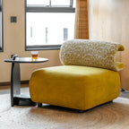 Sculptural Multifunctional Pet-Friendly Accent Chair with Arched Cat Nook
