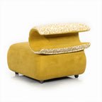 Sculptural Multifunctional Pet-Friendly Accent Chair with Arched Cat Nook