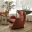 Sculptural Multifunctional Pet-Friendly Accent Chair With Cozy Built-In Pet Nook Main Product Image