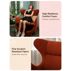 Sculptural Multifunctional Pet-Friendly Accent Chair With Cozy Built-In Pet Nook