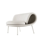 Sculptural Multifunctional Pet-Friendly Accent Chair with Curved Cocoon Form