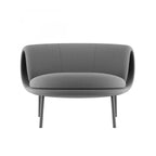 Sculptural Multifunctional Pet-Friendly Accent Chair with Curved Cocoon Form