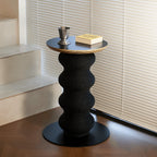 Sculptural Multifunctional Pet-Friendly Side Table With Cat Scratcher