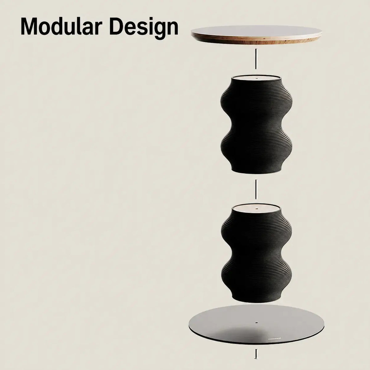 Sculptural Multifunctional Pet-Friendly Side Table With Cat Scratcher