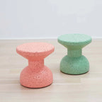 Sculptural Natural Cork Stool and Cork Side Table Series for Wabi-Sabi Interiors