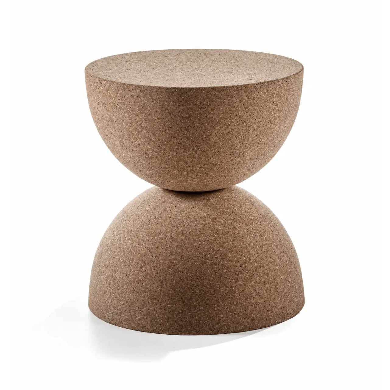 Sculptural Natural Cork Stool and Cork Side Table Series for Wabi-Sabi Interiors