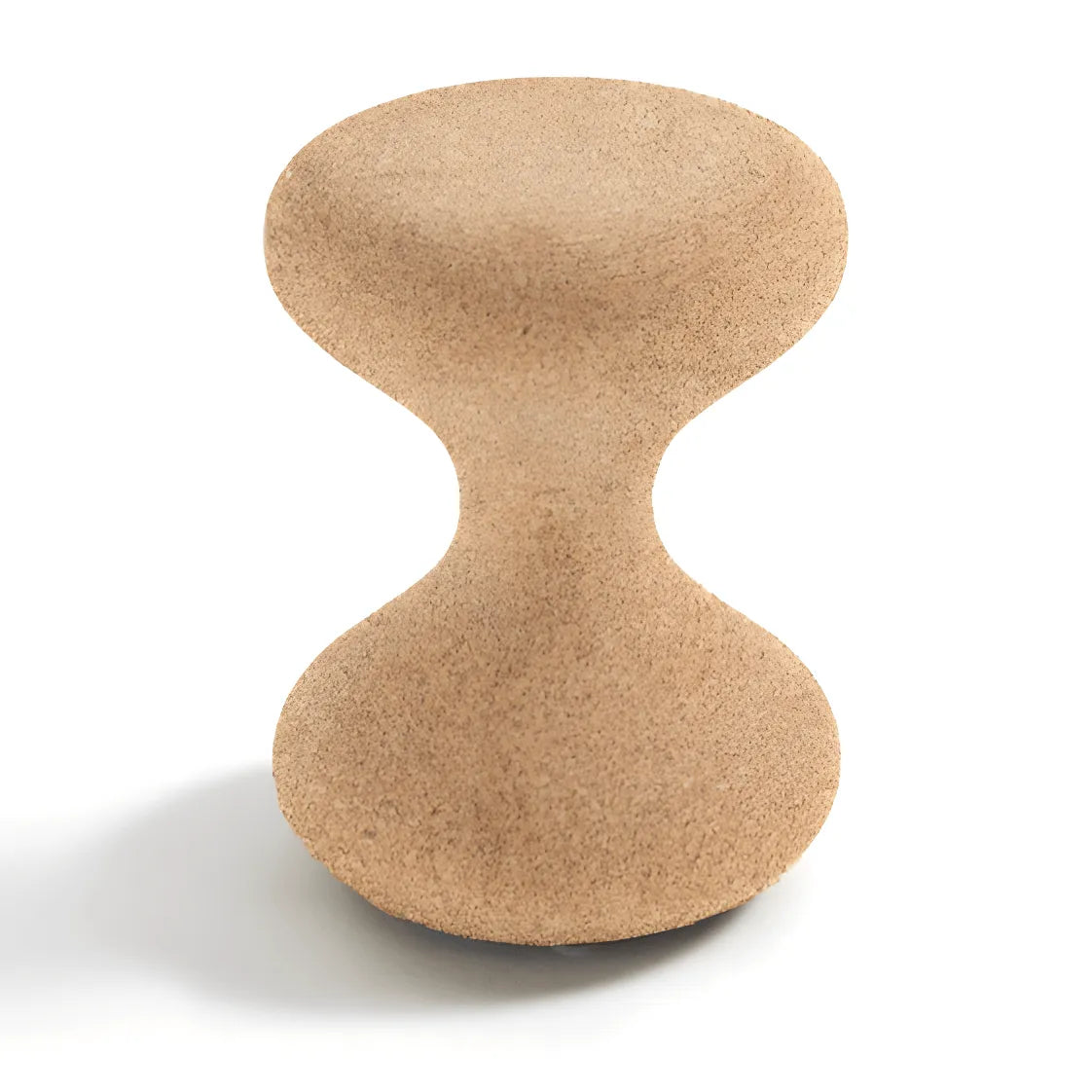 Sculptural Natural Cork Stool and Cork Side Table Series for Wabi-Sabi Interiors