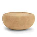 Sculptural Natural Cork Stool and Cork Side Table Series for Wabi-Sabi Interiors