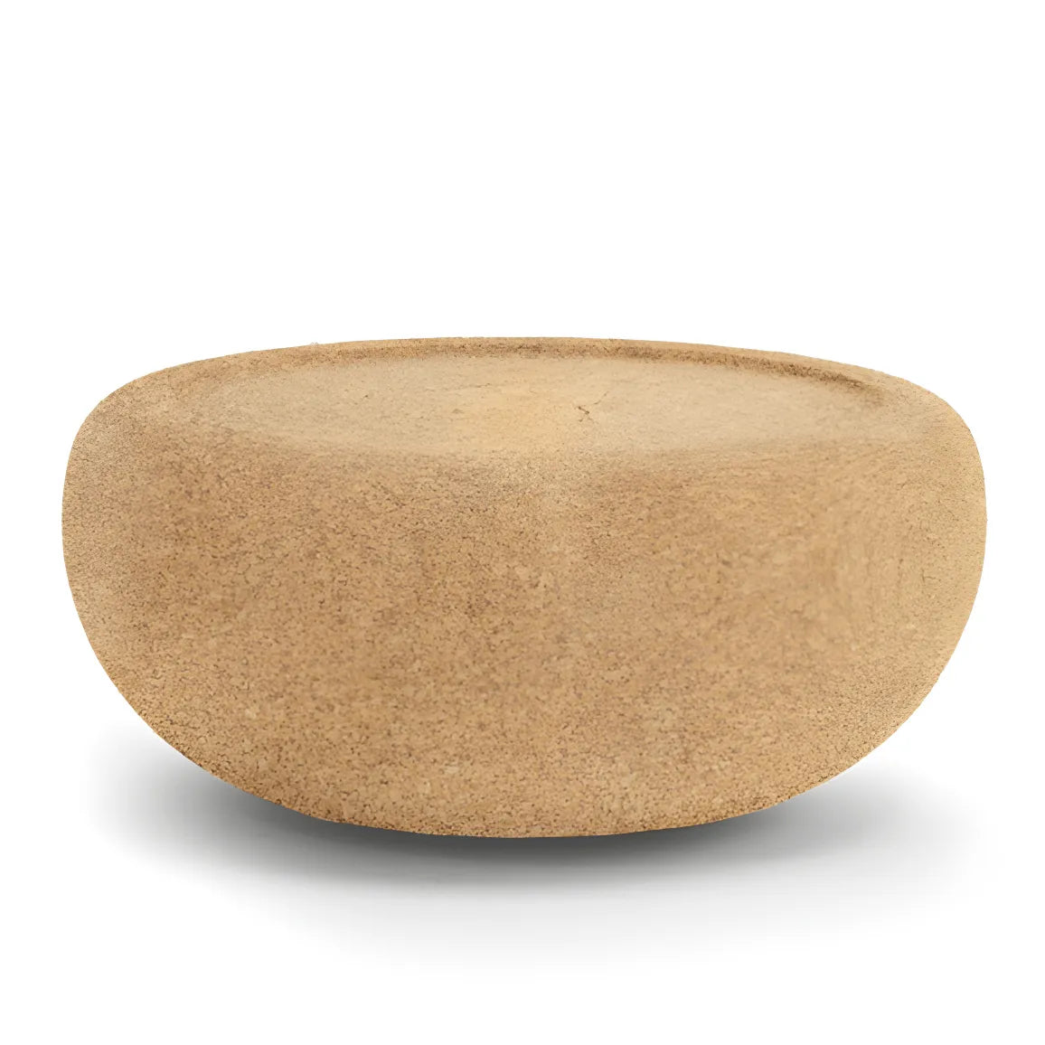 Sculptural Natural Cork Stool and Cork Side Table Series for Wabi-Sabi Interiors